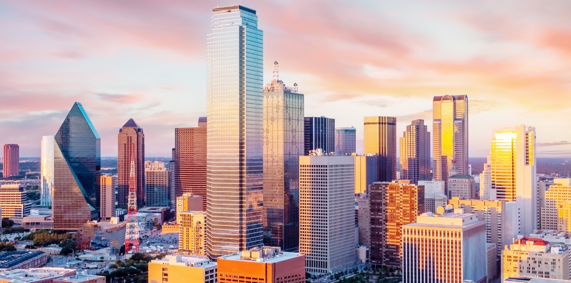 Overview of downtown Dallas