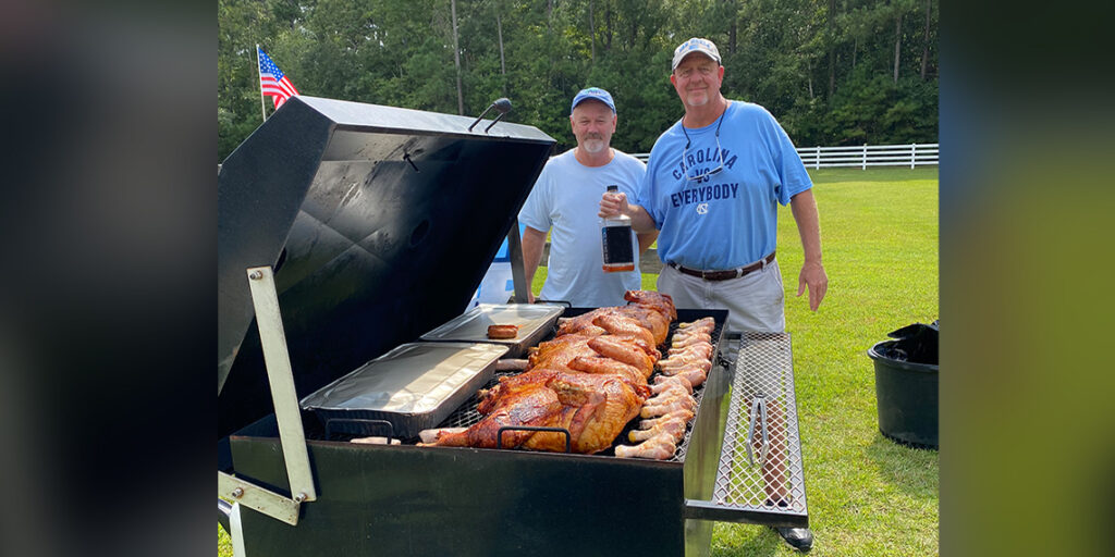 Kirk grilling
