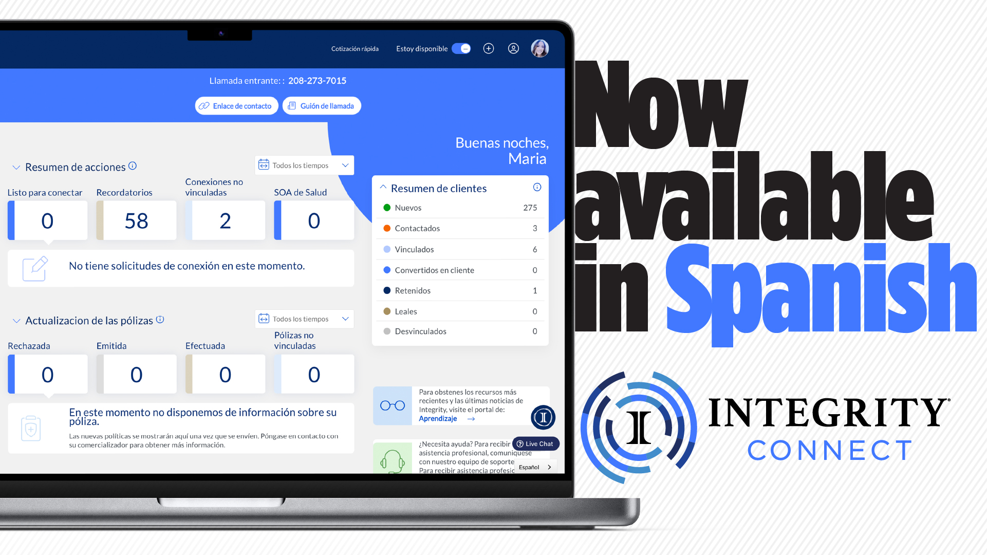 Integrity Launches IntegrityCONNECT in Spanish! - Integrity